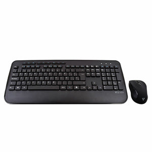 Tastatur mit Maus V7 CKW300ES Qwerty Spanisch Spanisch