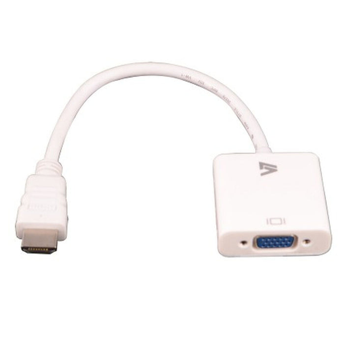 Adapter HDMI auf VGA V7 CBLHDAV-1E           Weiß