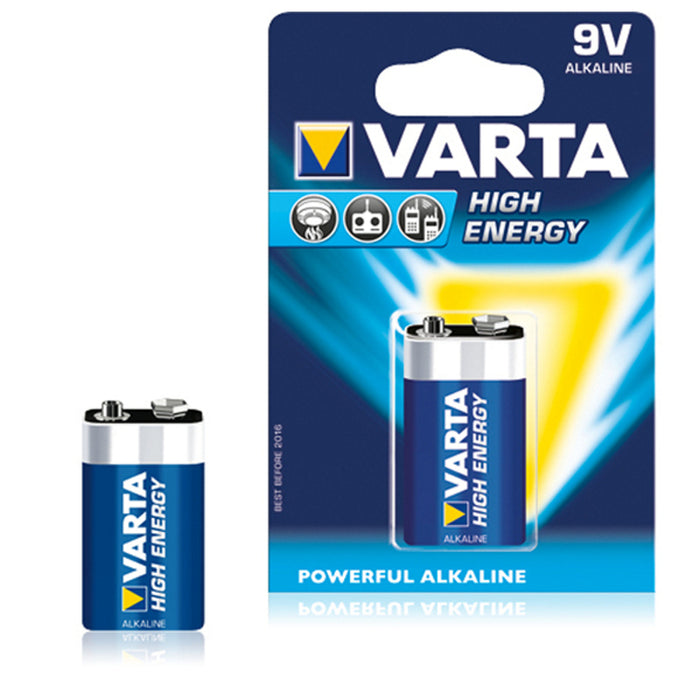 Batterie Varta 6LR61 9 V 580 mAh High Energy Blau
