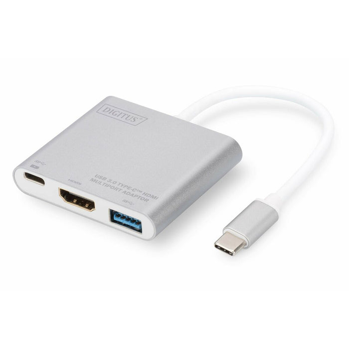 Hub USB Digitus DA-70838-1 Grau Ultra HD 4K