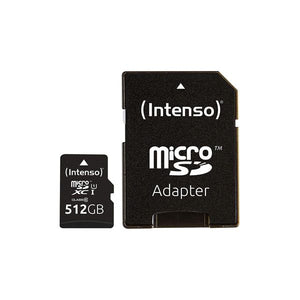 Mikro SD Speicherkarte mit Adapter INTENSO 3423493 512 GB 45 MB/s