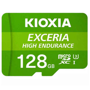 Mikro SD Speicherkarte mit Adapter Kioxia Exceria High Endurance Klasse 10 UHS-I U3 grün