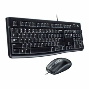 Tastatur und optische Maus Logitech 920-002550 USB Schwarz