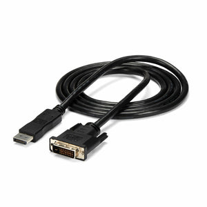 Adapter DisplayPort auf DVI Startech DP2DVIMM6            (1,8 m) Schwarz 1.8 m