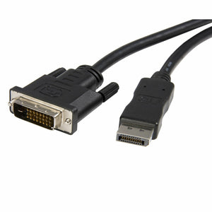 Adapter DisplayPort auf DVI Startech DP2DVIMM6            (1,8 m) Schwarz 1.8 m