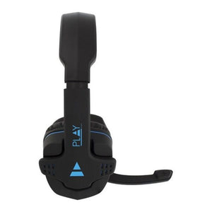 Gaming Headset mit Mikrofon Ewent PL3320 Schwarz Blau