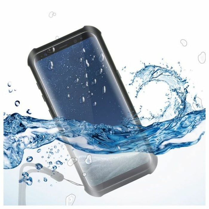 Wasserfestes Case Samsung Galaxy S8 KSIX Aqua Case Schwarz Durchsichtig