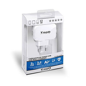 Wandladegerät TooQ AATCAT0150 USB x 2 17W Weiß