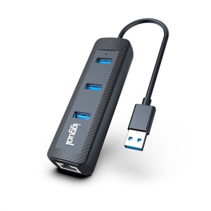 3-Port USB Hub iggual CARBON
