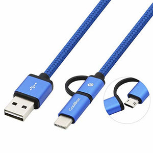 USB-Kabel auf Micro-USB und USB C CoolBox COO-CAB-U2MC-BL