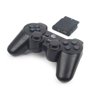 Drahtloser Gaming Controller GEMBIRD Dual Gamepad PC PS2 PS3 Schwarz