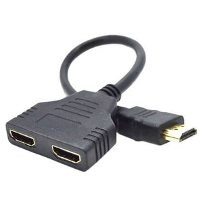 HDMI-Adapter zu HDMI-Doppelstecker GEMBIRD DSP-2PH4-04 Schwarz