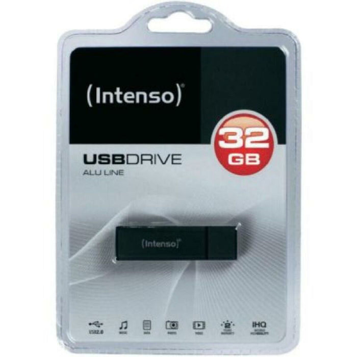 Pendrive INTENSO Alu Line 3521481 USB 2.0 32GB Schwarz Anthrazit 32 GB USB Pendrive