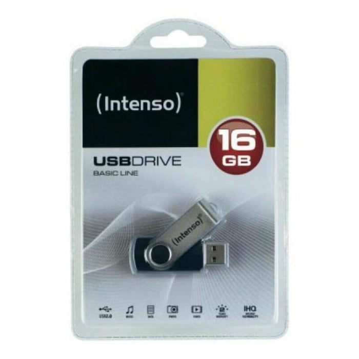 USB Pendrive INTENSO Basic Line 32 GB Schwarz Silber 32 GB USB Pendrive