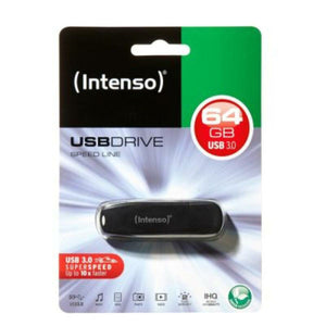 USB Pendrive INTENSO Speed Line USB 3.0 64 GB Schwarz 64 GB USB Pendrive